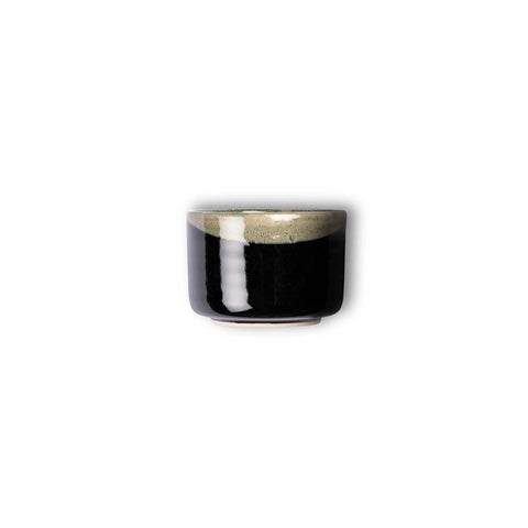 Taza de té Chawan negra