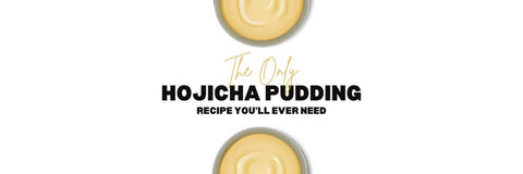 Hojicha receta de pudín