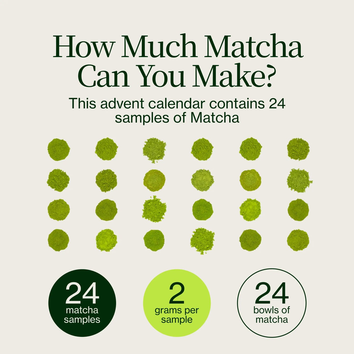 Matcha Tea Advent Calendar 2025 with Whisk, Chawan and Chashaku